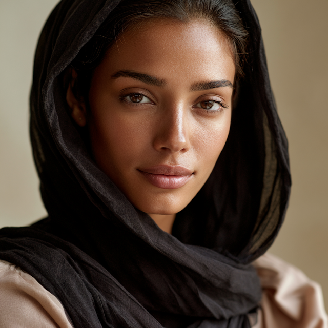 Confident Young Woman in Hijab