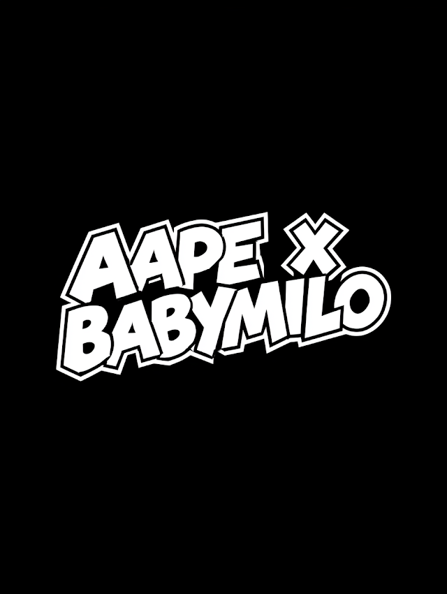 Custom Hand-Drawn Streetwear Logo: AAPE X BABYMILO