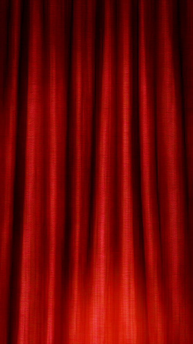 Deep Red Velvet Theater Curtain