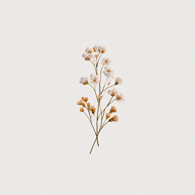 Delicate Floral Embroidery Design