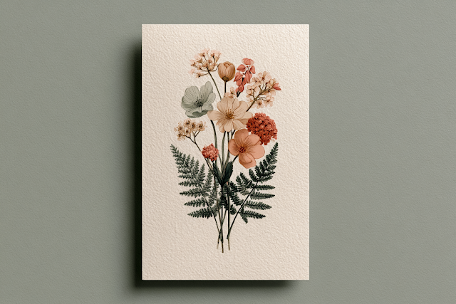 Delicate Wildflower Botanical Illustration