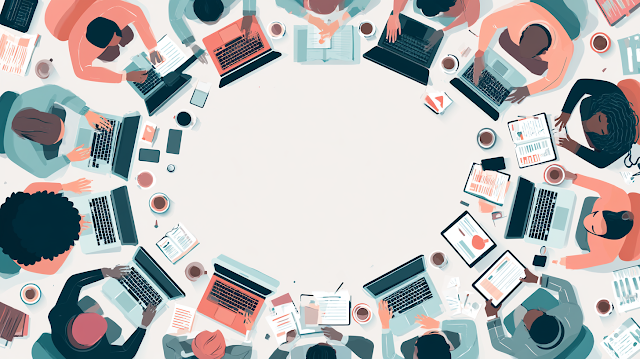 Diverse Startup Team Collaborating Around Conference Table