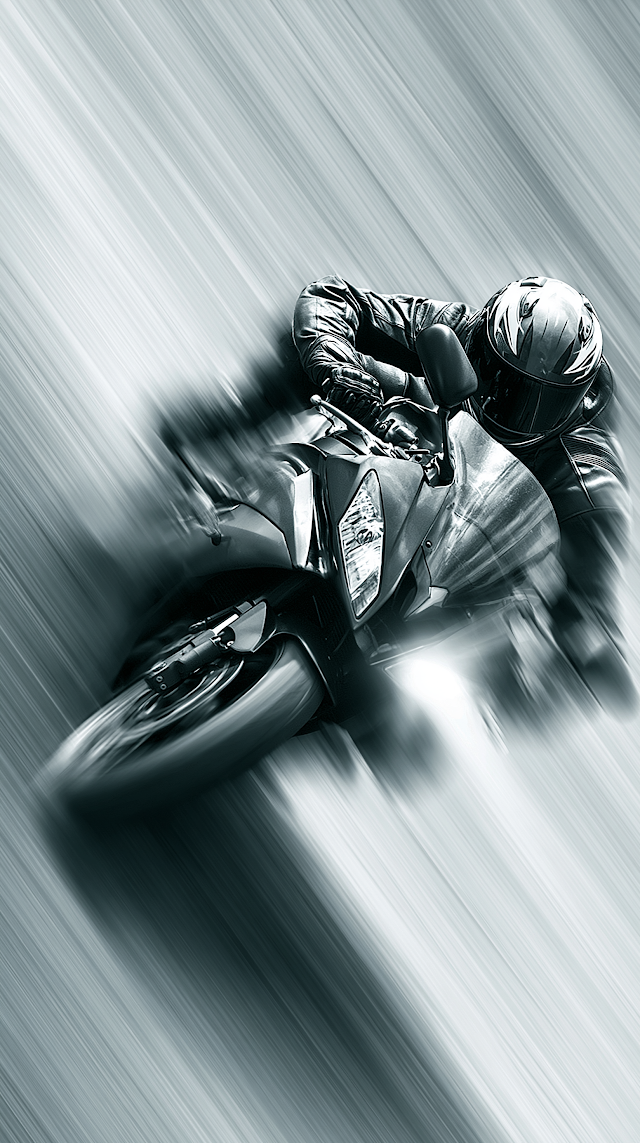 Dynamic Motorcycle Racing Action