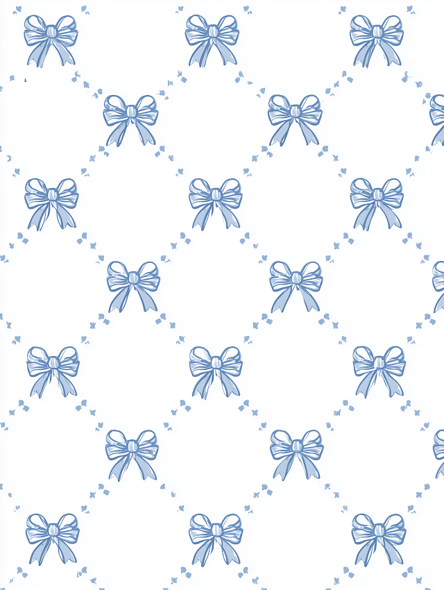 Elegant Baby Blue Bow Pattern for Luxurious Pajamas