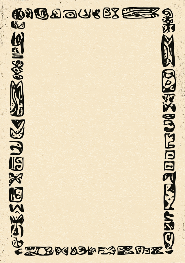 Elegant Balinese Inspired Page Border