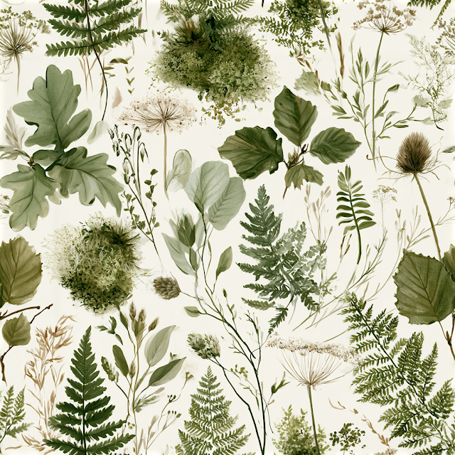 Elegant Botanical Poetry Book Cover