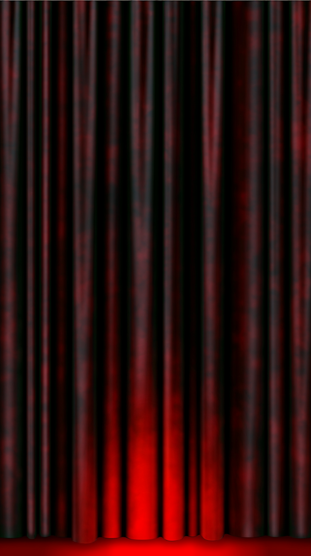 Elegant Deep Red Velvet Theater Curtain