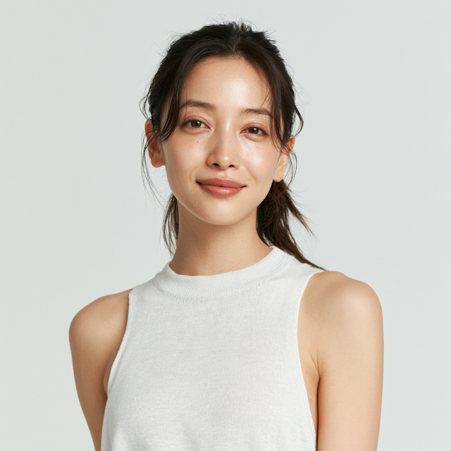 Elegant Japanese Female Model Portrait