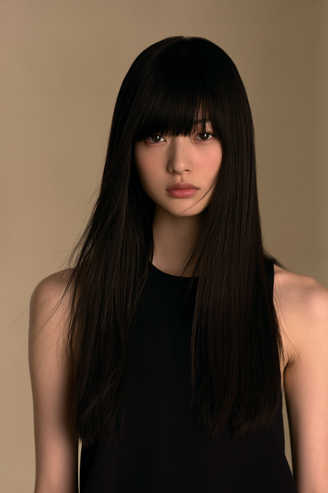 Elegant Japanese Woman with Mysterious Aura