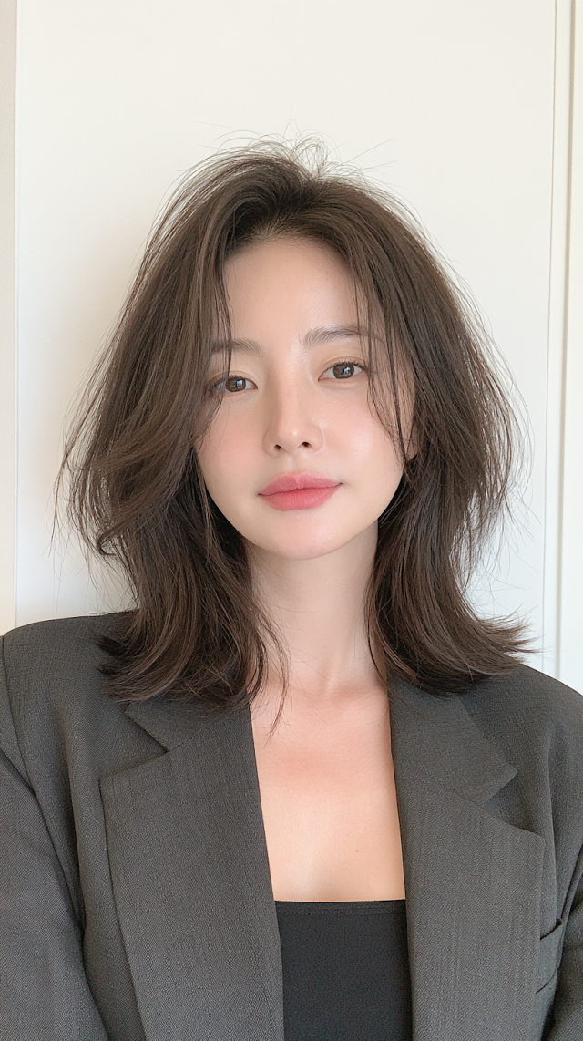 Elegant Korean Woman Portrait