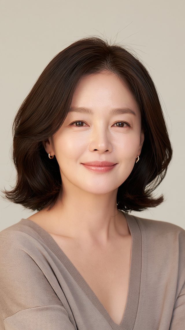 Elegant Korean Woman Portrait