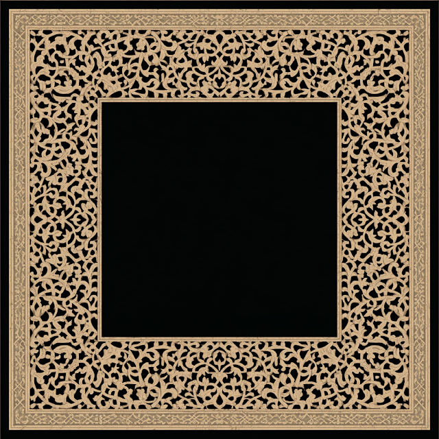 Elegant Ornate Decorative Frame with Floral Filigree