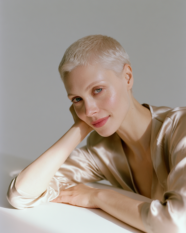 Elegant Portrait of a Woman in Minimalist Aesthetic