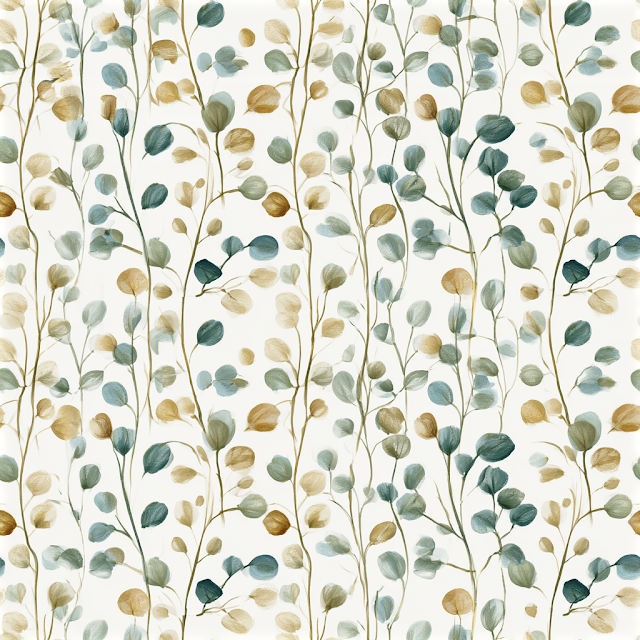 Elegant Seamless Botanical Wallpaper Pattern