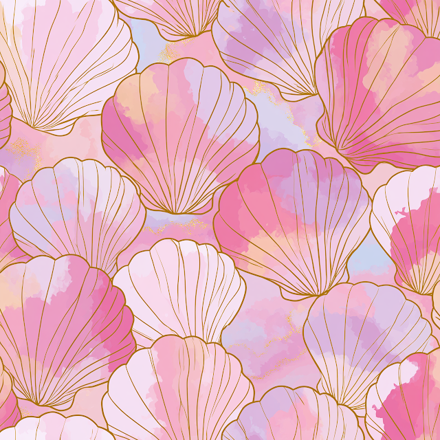 Elegant Spring Shell Pattern