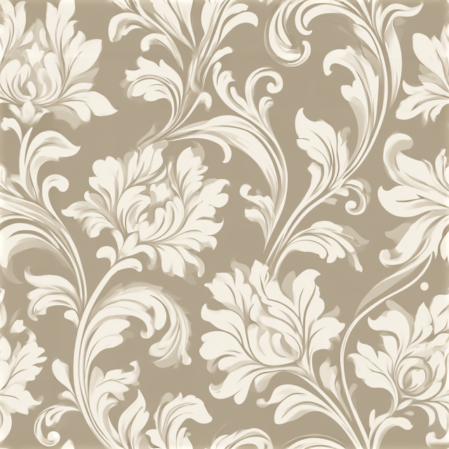Elegant Vintage Damask Wallpaper Pattern