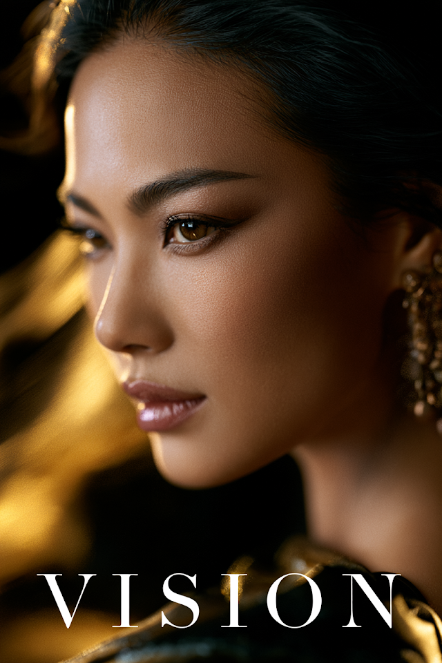 Elegant Vision: Captivating Portrait of an Asian Woman
