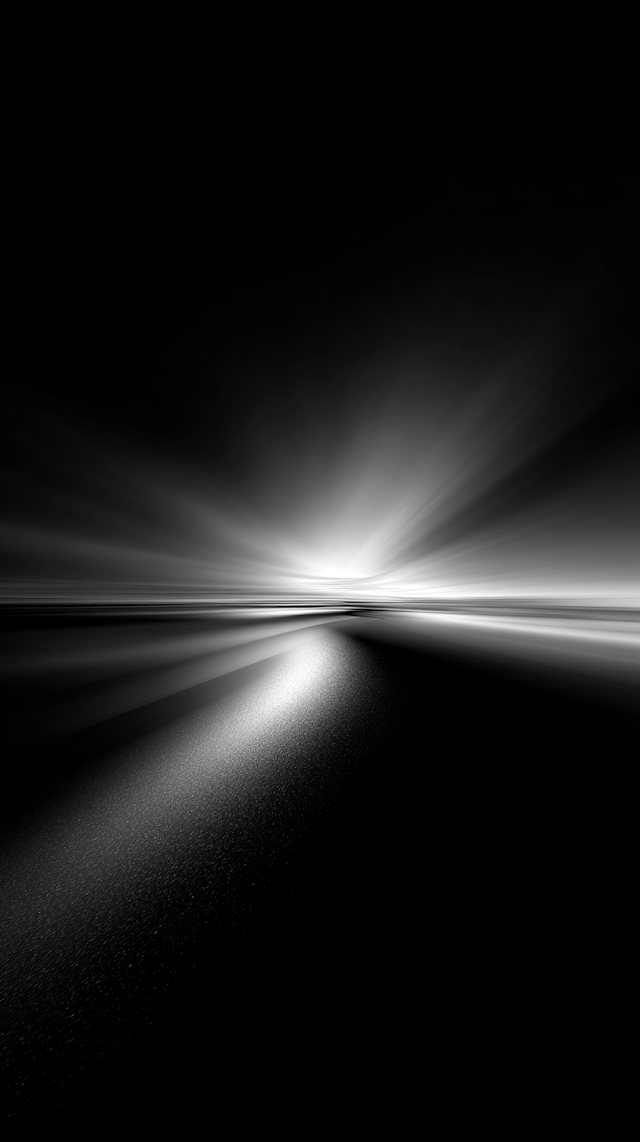 Endless Depth: Abstract Black and White Composition