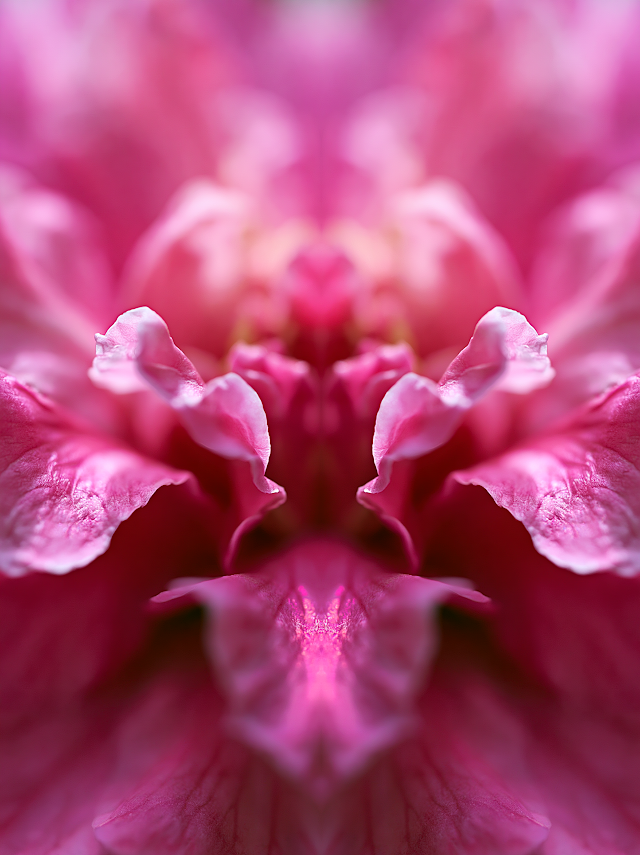 Ethereal Camellia Close-Up in Georgia O'Keeffe Style