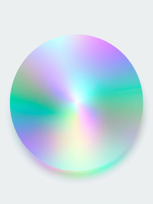 Ethereal Iridescent Glow on White Background