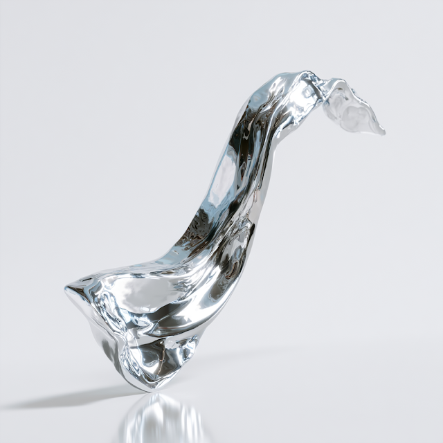 Flowing Liquid Metal Sculpture