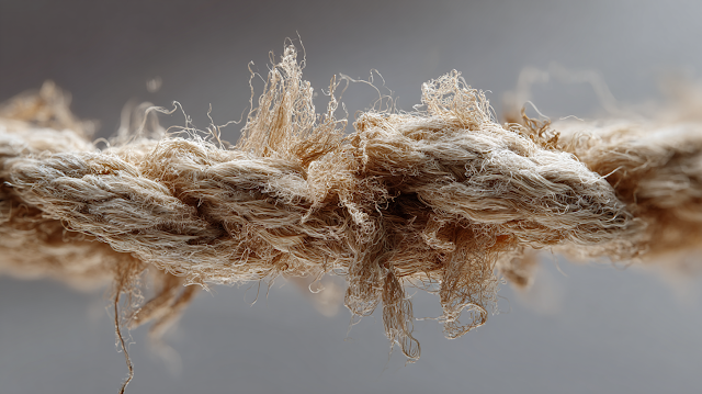 Frayed Rope at Breaking Point