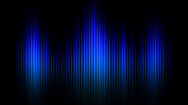 Futuristic Audio Waveform Light Installation