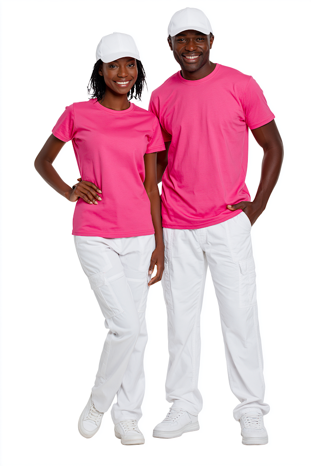 Happy Young African Couple in Casual Attire