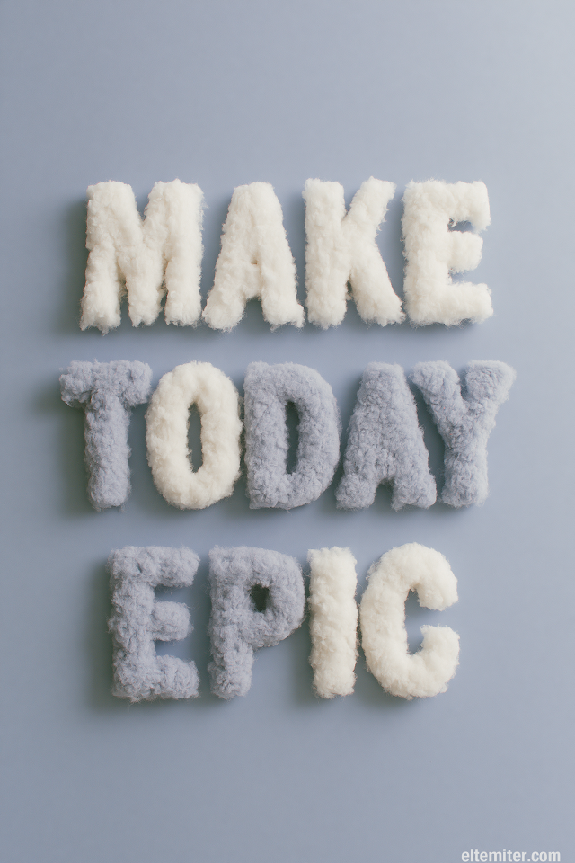 Inspiration Motivational Text on Blue Background