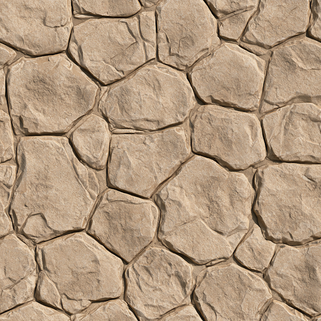 Isometric Stamped Concrete Deck Texture