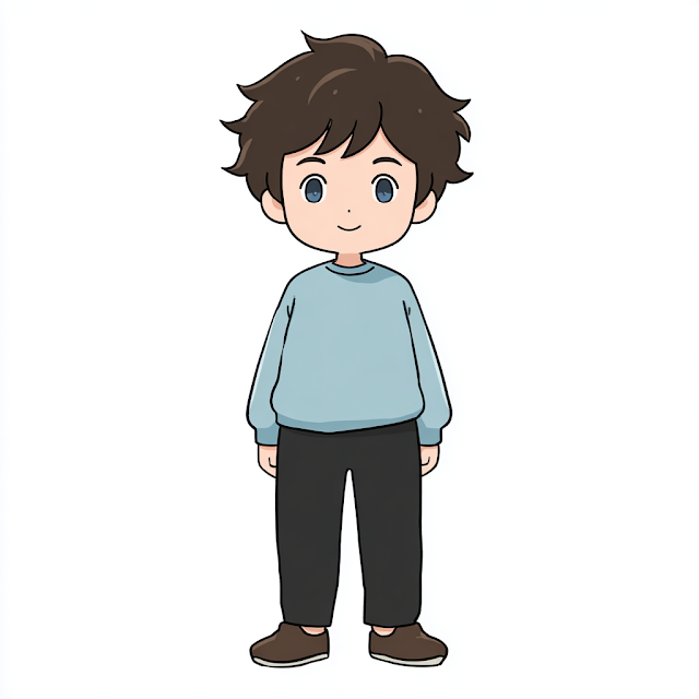 Kawaii Boy Illustration