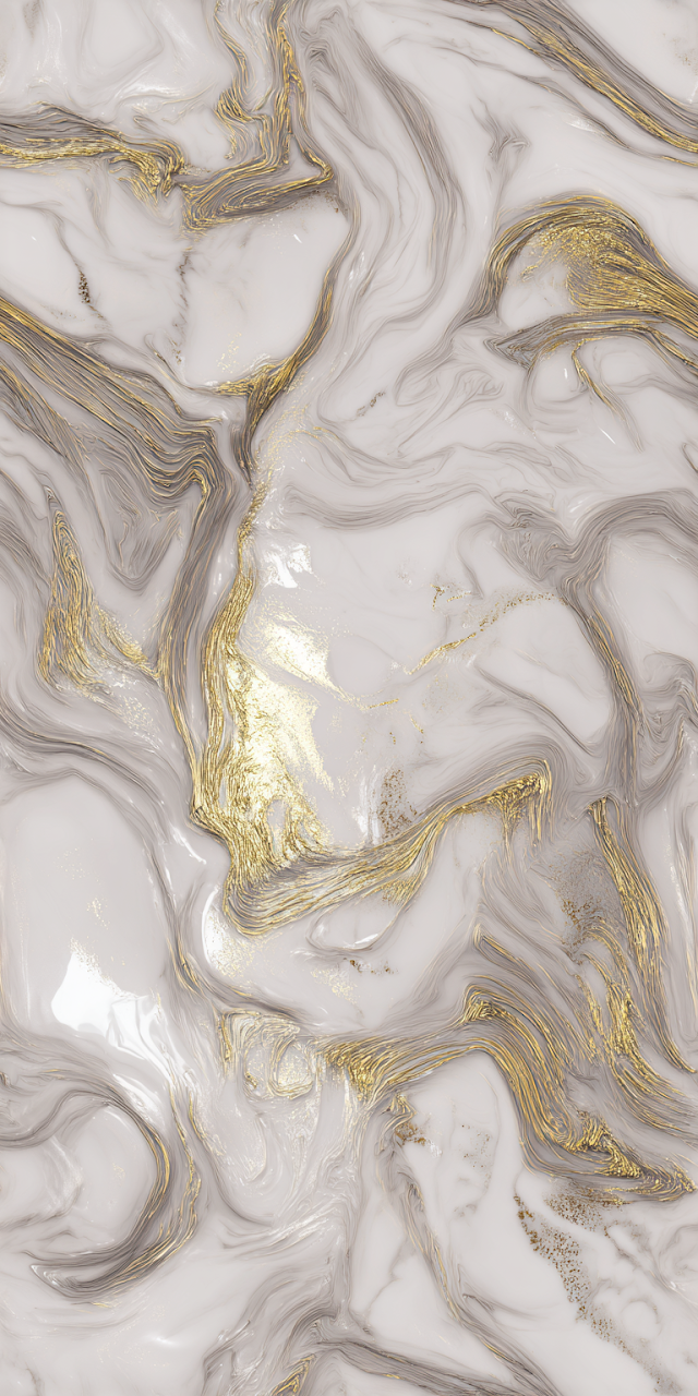 Luxurious Calacatta Marble with Liquid Gold Veins