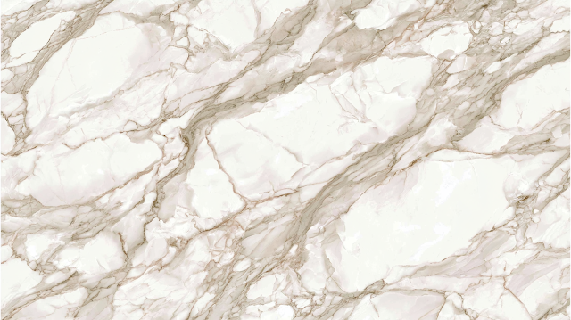 Luxurious Calacatta-Style White Marble Surface