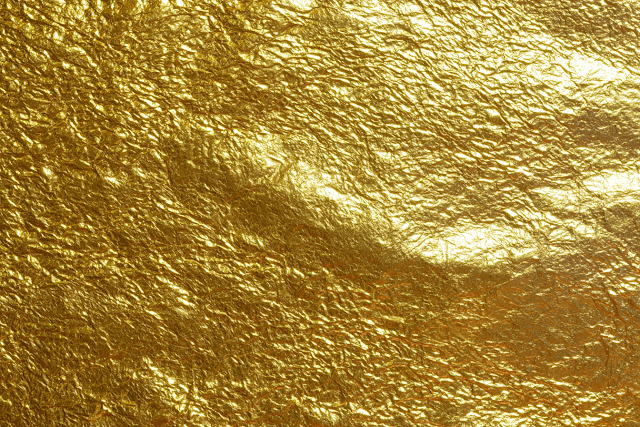 Luxurious Crumpled Gold Foil Texture