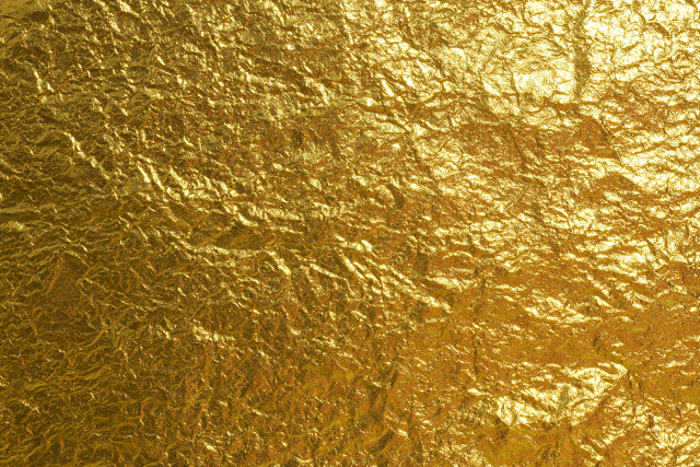 Luxurious Crumpled Gold Foil Texture