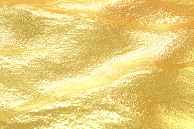Luxurious Gold Foil Texture Close-Up
