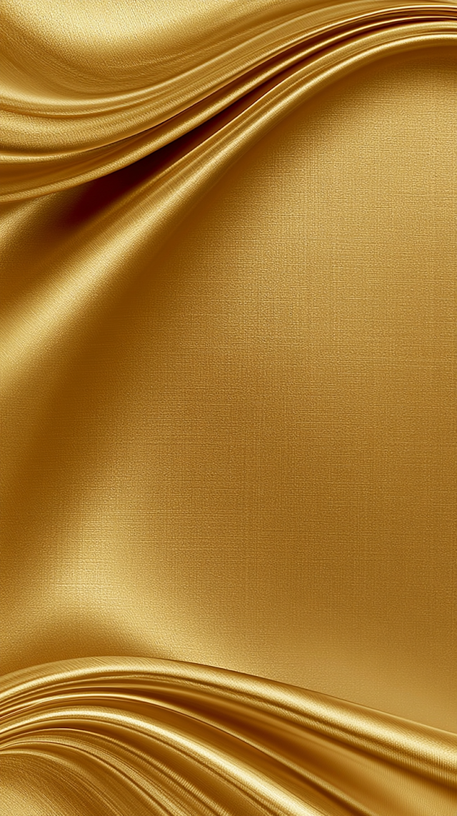 Luxurious Golden Satin Fabric Background