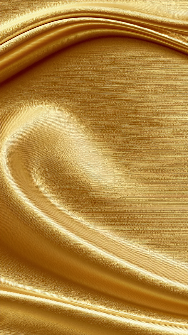 Luxurious Golden Satin Silk Fabric Background