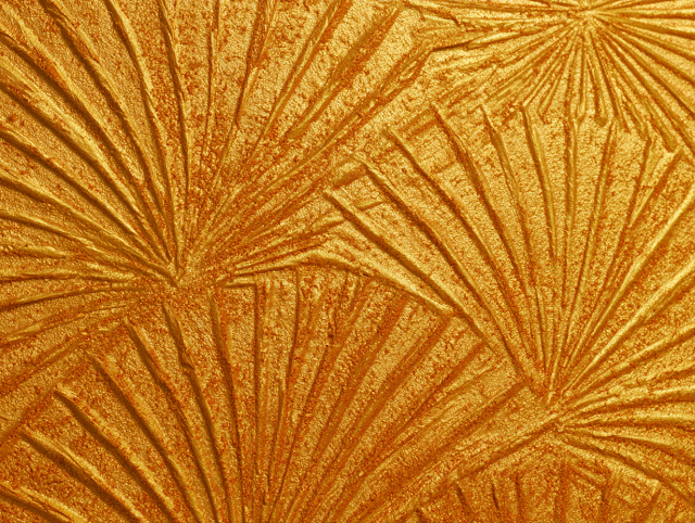 Luxurious Golden Textured Wall Panel