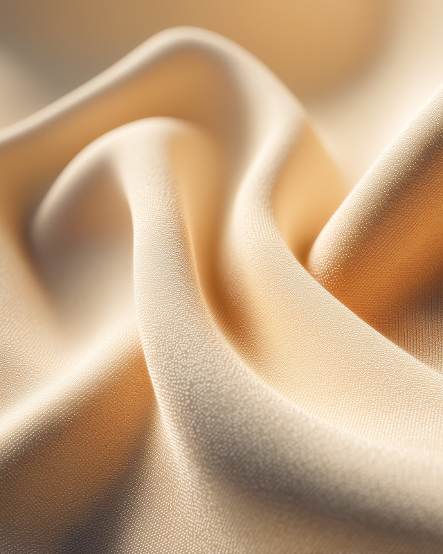 Luxurious Ivory Swim Fabric Close-Up