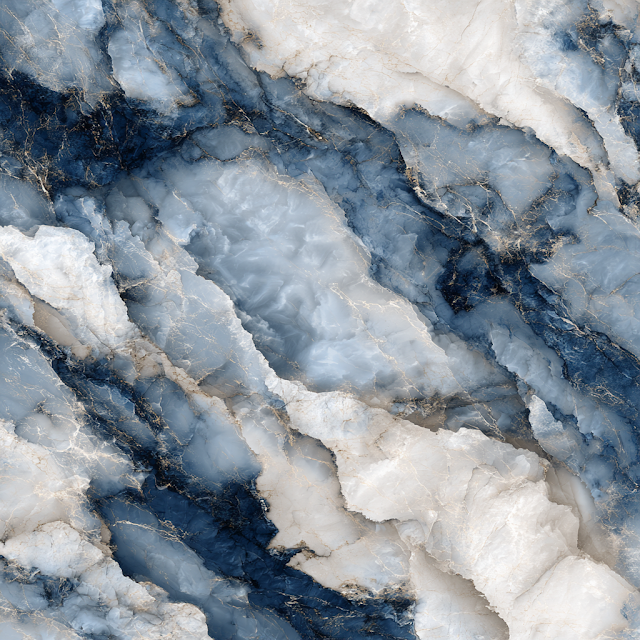 Luxury Navy Blue and White Marble Texture