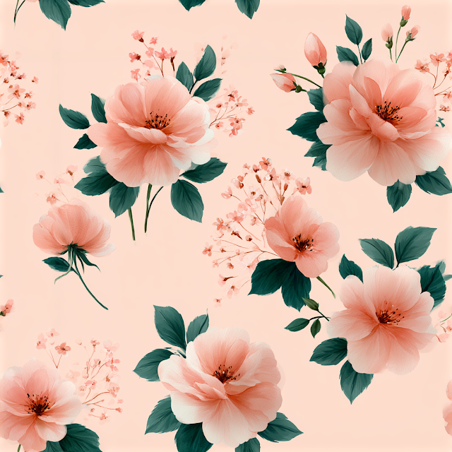 Luxury Watercolor Floral Pattern