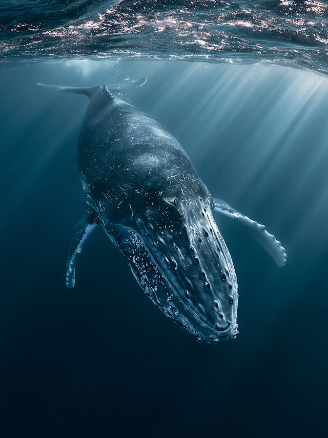 Majestic Underwater Whale Encounter