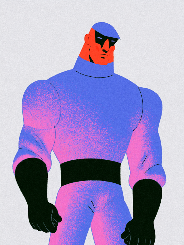 Mid-Century Cartoon Hero Inspired by Yuri Gagarin