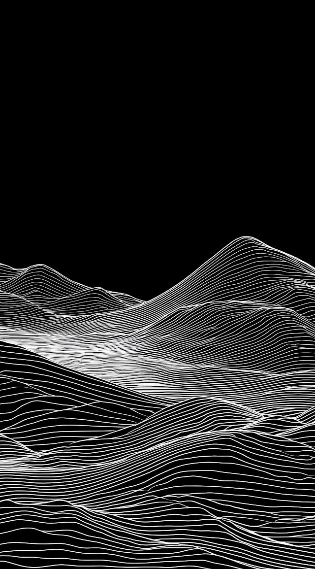 Minimalist Abstract Landscape Line Art