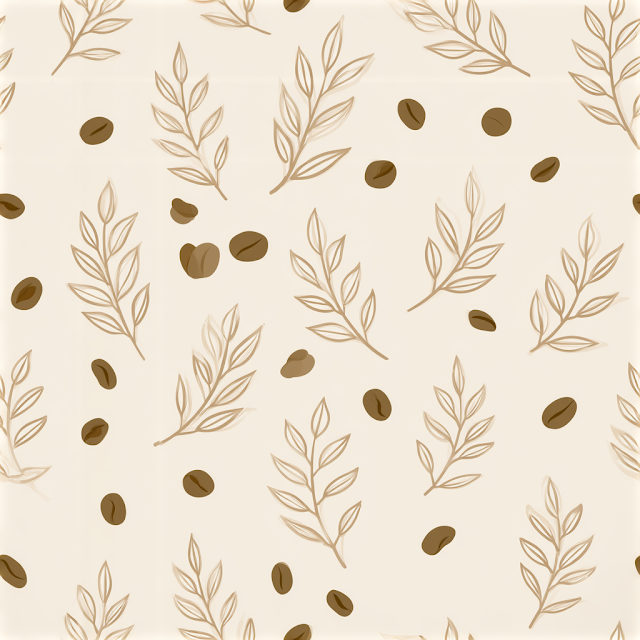Minimalist Coffee and Tea Pattern