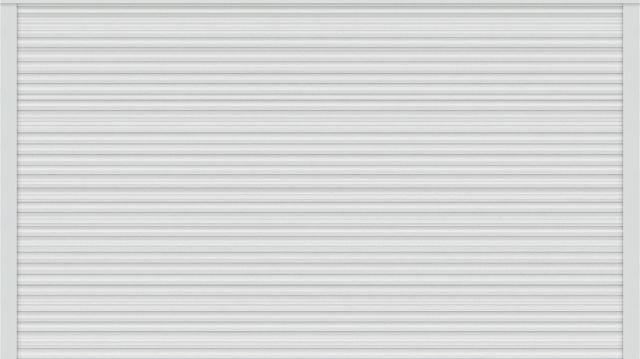 Minimalist Gray Corrugated Metal Garage Door
