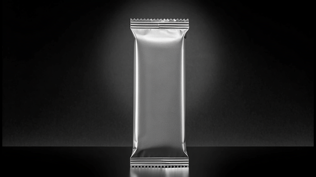 Minimalist Metallic Candy Bar Wrapper