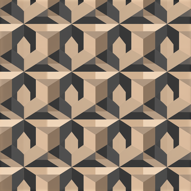 Modern Geometric Pattern in Earth Tones