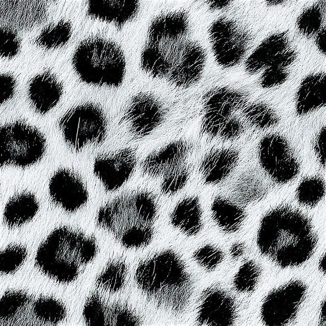 Monochrome Leopard Print Textile Pattern